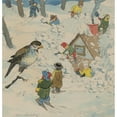 thumbnail image 2 of William Donahey 12x12 Black Ornate Wood Framed Double Matted Museum Art Print Titled: The Teenie Weenies Shovel Out, 2 of 5