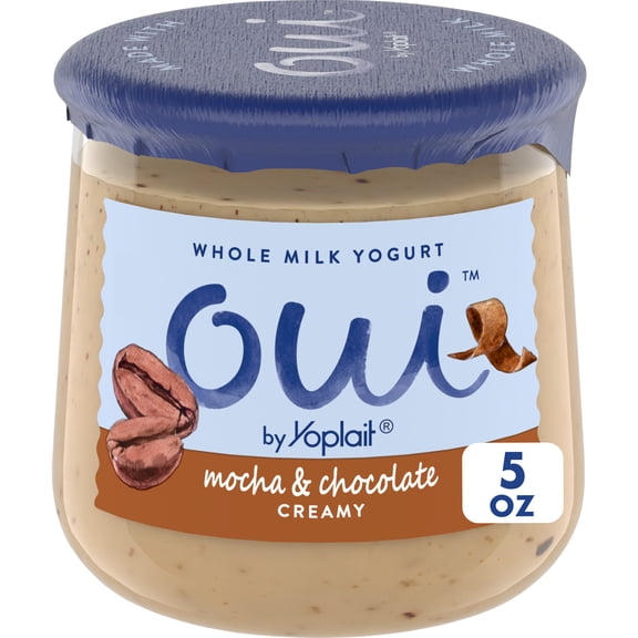 Oui by Yoplait French Style Mocha & Chocolate Whole Milk Yogurt, 5 OZ Jar