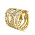 thumbnail image 2 of 2 Carat IGI Certified 18K Yellow Gold LAB GROWN Diamond Ivy Cocktail Ring For Women FG Color VS Clarity ( Ring Size - 5 ), 2 of 6