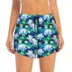 thumbnail image 2 of Balery Blue Lotus Flower Pantalones cortos deportivos para mujer con forro y dos bolsillos, elásticos, para entrenamiento, gimnasio, yoga-Large, 2 of 7