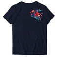 thumbnail image 2 of Njagoc3 Womens Casual Solid Color Printed Crewneck Short Sleeve T-Shirt - Trendy Graphic Tee for Everyday Style, 2 of 6
