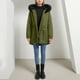 thumbnail image 5 of Chaquetas y abrigos casuales con capucha de manga larga para mujer, chaqueta acolchada de polar con cuello y capucha, abrigo cálido para mujer, 5 of 8