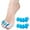 Blue, variant on Toe Separator -Silicone Big Toe Corrector - Relieves Foot Pain, Hammer Toe, Bunions, and Curled Toe -1 Pair of Blue Adjustable Toe Separator for Both Men and Women(Blue 2PCS)