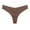 Brown, variant on Elainilye Fashion Seamless Underwear for Women Sexy Traceless Ice Silk V-waist Thong Underpants No Show Panties Briefs,White