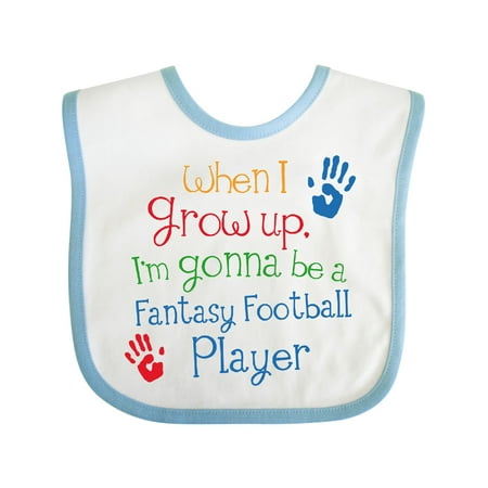 

Inktastic Fantasy Football Player Future Gift Baby Boy or Baby Girl Bib