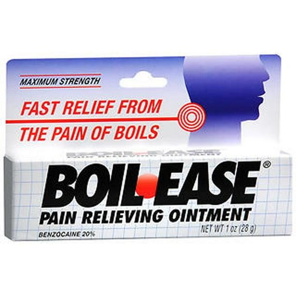 Boil Ease Maximum Strength Pain Relieving Ointment 1 Oz Walmart Com