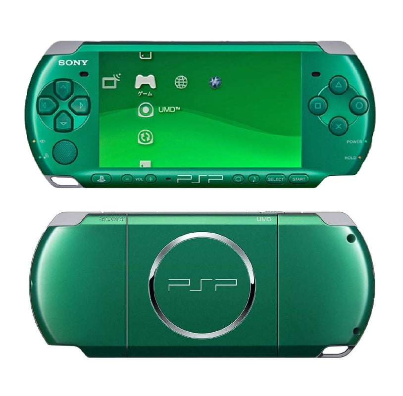 PlayStation Portable PSP 3000 Gaming Console, Green with 32MB Data Storage