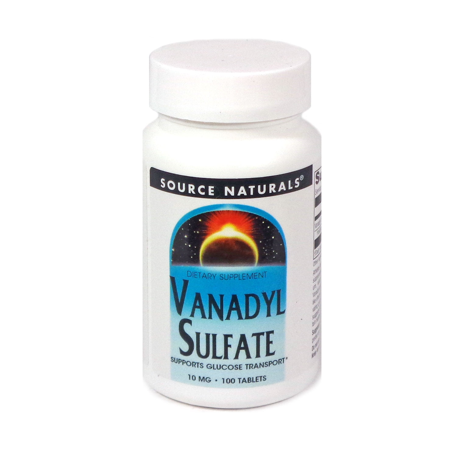 Vanadyl Sulfate, 10 mg, 100 Tablets, Source Naturals