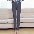thumbnail image 6 of Xuniizn Fleece Lined Leggings Women, High Waisted Full Length Winter Thermal Leggings, Stretchy Soft Cozy Warm Yoga Pants, S-2XL, 6 of 9