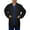 Black, variant on Men's Professional Lab Coat, 3 Pockets, Button Front, 31 Inches, 3XL, Royal Blue