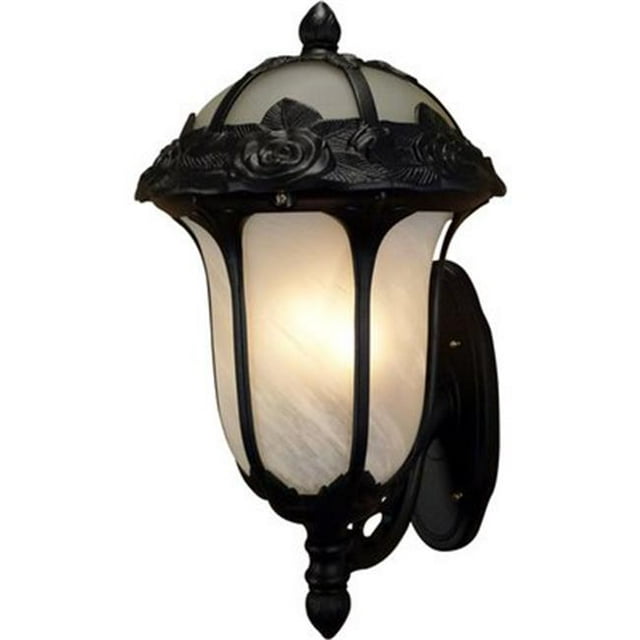 Rose Garden Large Pendent Light with Alabaster Glass, Copper