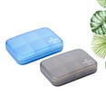 thumbnail image 5 of Portable 6 Cells Daily Pill Organizer Weekly AM PM Pill Box Case Damp-Proof Travel Pills Container 7 Day, Medication Fish Oil, and Medicine Holder Fits in Purse and Pockets, 5 of 8