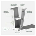 Brixton Series Tall Plastic Planter Large Outdoor Planter for Front