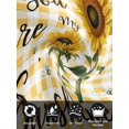 thumbnail image 7 of Sunflower Cloth Napkins Set of 6 Reusable Dinner Napkins, Yellow Plaid Lattice You Are My Sunshine Cocktail Napkin Washable Table Napkins for Wedding/Holiday Party/Baby Shower 20"x20", 7 of 7