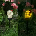 thumbnail image 2 of Skull Solar Lamp IP65 Waterproof Automatic Charging Easy Installation Scary Halloween Solar Lawn Light Party Decoration Style A One Size, 2 of 13