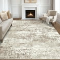 thumbnail image 1 of BERTHMEER 3'x5' Washable Area Rugs for Entrance Doorway Bedroom Entryway Kitchen Bathroom Rugs Non Slip Modern Dorm Office Small Abstract Contemporary Rugs, Beige, 1 of 5