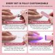 thumbnail image 5 of Uñas postizas Glamnetic cortas ovaladas con efecto cat-eye negro, 5 of 9