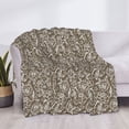 thumbnail image 3 of Honeii Flower Rose print throw blanket, crafted from cozy cotton flannel, offers versatile home decor as a bedding suitable for all seasons.-60"x50", 3 of 6