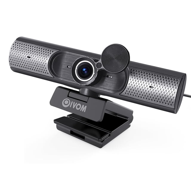 Cámara web Oivom 1080P con micrófono y altavoz para ordenador
