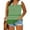 Green, variant on YHAJDS Womens Plus Size Tank Tops Ribbed Tank Tops for Women Color Print Summer Button Detail Sleeveless Tee