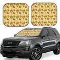 thumbnail image 2 of Bingfone Sea and Sand Windshield Sun Shade 2-Piece Foldable Car Front Window Sunshade for Most Sedans SUV Truck-Large, 2 of 7