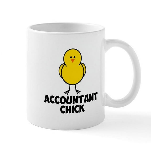 CafePress - Accountant Chick Mug - 11 oz Ceramic Mug - Novelty Coffee Tea Cup