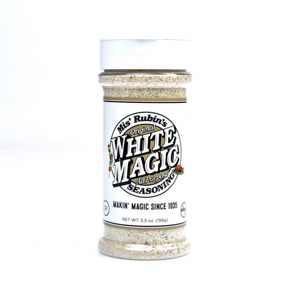 Gourmet All-Purpose Seasoning (5 oz.) Original White Magic Dry Rub Spice Powder Best Served on Seafood, Vegetables, Grilled Chicken, Boneless Pork Chops, and Popcorn