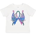 thumbnail image 3 of Inktastic Thyroid Cancer Awareness with Butterfly Ribbon Words Boys or Girls Toddler T-Shirt, 3 of 5