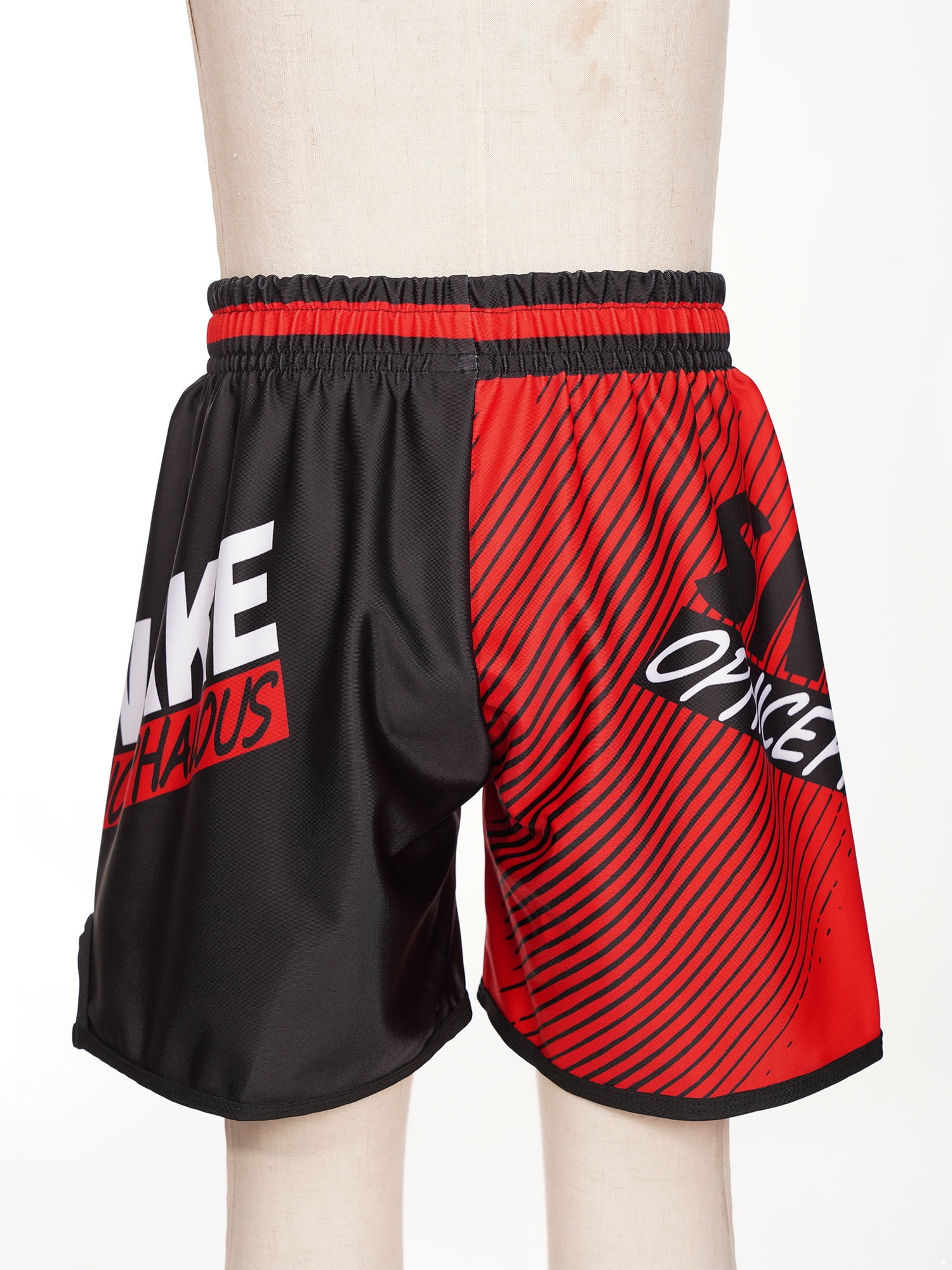 Boxe Thai Enfant TTAO Enfant Garçon Muay Thai Short De Boxe Pantalon Court MMA Kick Boxing Grappling Arts Martiaux Short D'Entraînement Pantalons De Sport Fitness Musculation 3-16 Ans Type B 3-4 Ans