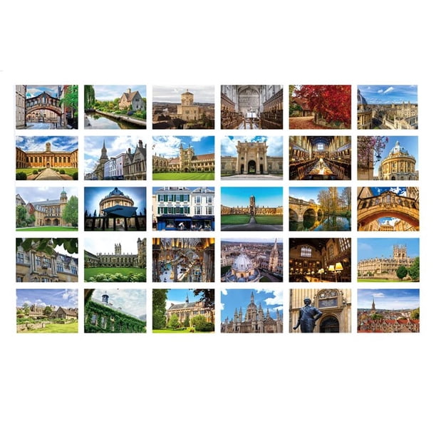 Tarjetas postales inglesas de la serie de la Universidad de Peking, Escuela de fama mundial, tarjeta de felicitación, pegatina de pared inspiradora creativa, regalo, 30