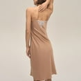thumbnail image 6 of Sakmal Long Womens Nightgown Plus Size Lounge Dress Beige Sleeveless Nightgowns for Women S, 6 of 8