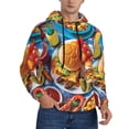 thumbnail image 2 of Sikiie Vibrant Picnic Food Spread Men's Hoodie, Essentials Hoodie, Sweatshirt, Pullover Hooded Sweatshirt for Men-Small, 2 of 7