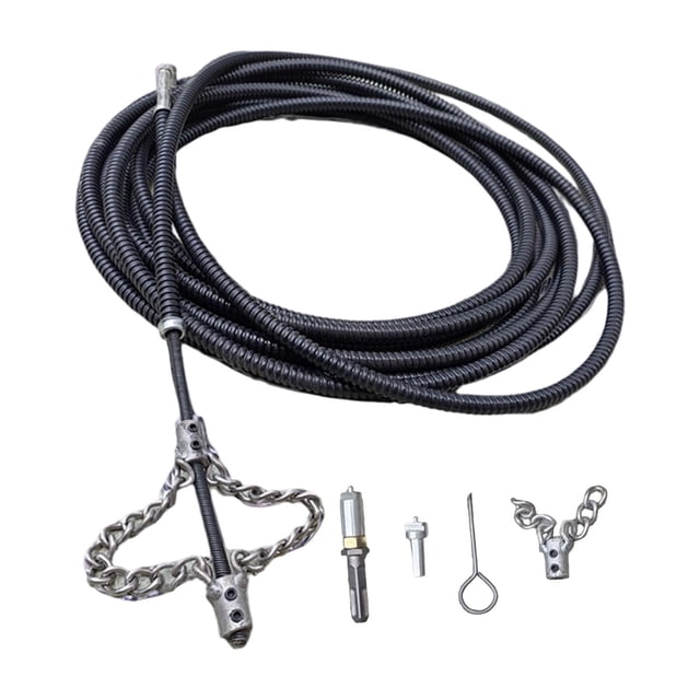 Limpiador de desagües, destapador de desagües con conector, herramienta de depilación, herramientas de dragado para tuberías, alcantarillas, inodoros, 2 metros