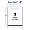 thumbnail image 5 of Avery Printable Rectangle Cards, 3" x 5", Glossy White, 75ct, 5 of 8