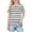 White, variant on Efsteb Girls Tops Short Sleeve Striped Print Casual Soft Crew Neck Comfy Lightweight Cold Shoulder Tunic Shirts for Parties(Army Green,4 Years)