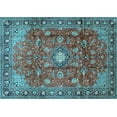 thumbnail image 1 of Ahgly Company Indoor Rectangle Persian Light Blue Traditional Area Rugs, 5' x 7', 1 of 4
