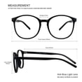 thumbnail image 4 of LAMBBAA Vintage Round Progressive Multifocal Presbyopic Glasses, Anti-Blue Light Glasses for Men Women Readers (+0.00/+1.75 Magnification), 4 of 5