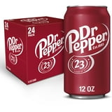 Dr Pepper Soda, 12 fl oz cans, 24 pack