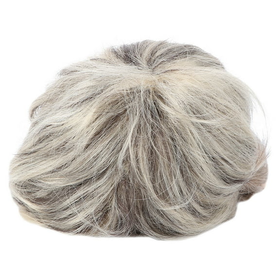 DOPI Women's Party Fashion Blonde Black Short Straight Synthetic Hair Wigs for Adult