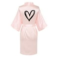 thumbnail image 3 of Kaemgyyd Women's Silk Robe Long Sleeve Satin Kimono Short Bride Comfy Sleepwear Soft Comfy Bathrobe for Bridesmaid Bride Party, 3 of 3