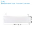 thumbnail image 2 of Unique Bargains Plastic Retractable Air Conditioner Deflector Telescopic Windshield Baffle White 2 Pack, 2 of 5