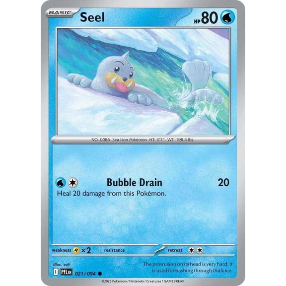 Pokemon Phantasmal Flames Common Seel #21