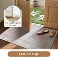 thumbnail image 6 of NewBuros 2'x6' Washable Runner Rugs for Hallway, Modern Abstract Low Pile Soft Non-Slip Indoor Runner Rugs for Kitchen Entryway, Gray Pink, 6 of 9