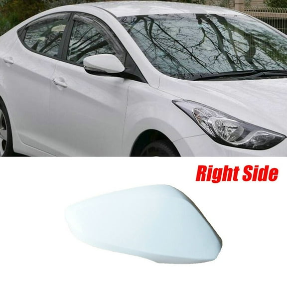 Mduoduo White Car Passenger Left And Right Side Rear Mirror Cover Fits For Hyundai Elantra 2011-2016 Rear View Mirror Shell Car Accessories