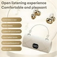 thumbnail image 5 of Fashionable Clip-On Wireless Headphones, Handbag-Style Clip-On Earphones, LED HD Display (White), 5 of 5
