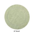 thumbnail image 4 of Better Trends Round Bath Mat 30" Diameter Elegant Reversible Bath Rug, Extra Soft Cotton for Ultimate Comfort, Absorbent, Ideal for Half Baths and Powder Rooms, (Sage) Lux Collection, 4 of 6