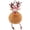 B, variant on Christmas Deer Keychain Cute Reindeer Pom Pom Keyring Faux Fur Fluffy Plush Ball Charm for Handbag Backpack Purse Accessory