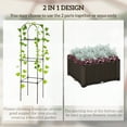 thumbnail image 5 of Outdoor Garden Arch Outsunny Raised Garden Bed with Trellis, Self-Watering Planter Box, 69.7" Tomato Planters for Climbing Plants Vegetable Vine Flowers,Wooden Garden Arch, 5 of 9