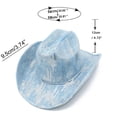 thumbnail image 2 of Fashion Flat Top Sequin Cowboy Hat For Outdoor Travel And Street Style Dress Wear, 2 of 6