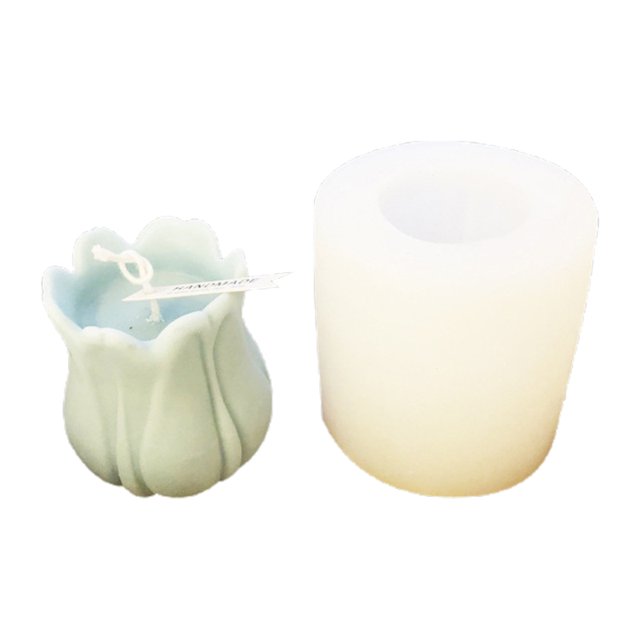 Techinal 3D Flower Shape Candle Mold Silicone Soap Making Mould Fondant Cake Chocolate Decorating DIY Baking Tools